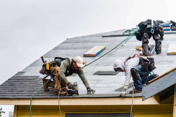 Professional Gutter Installation technician working in Morgantown, WV